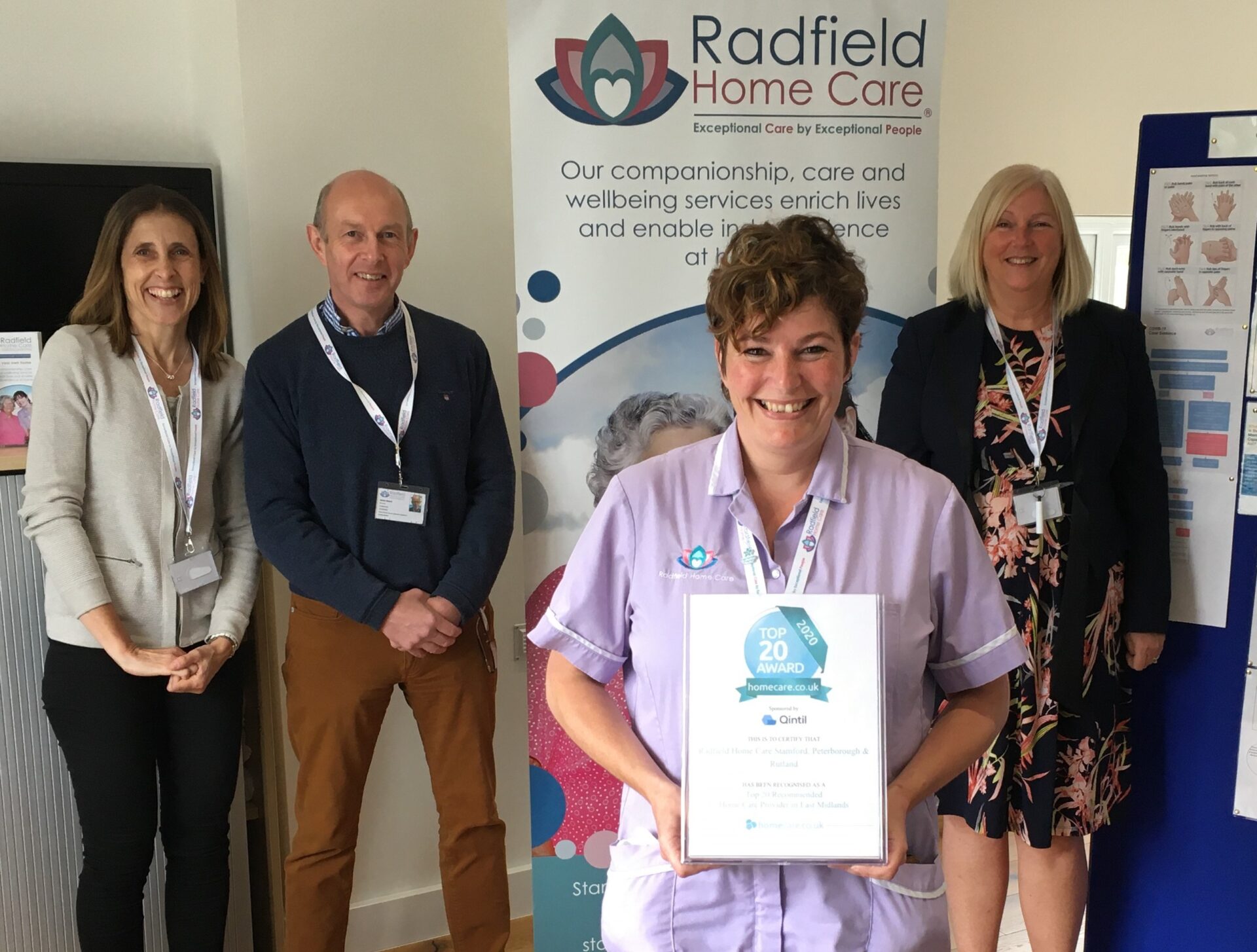 Radfield franchise network dominates Homecare.co.uk Awards